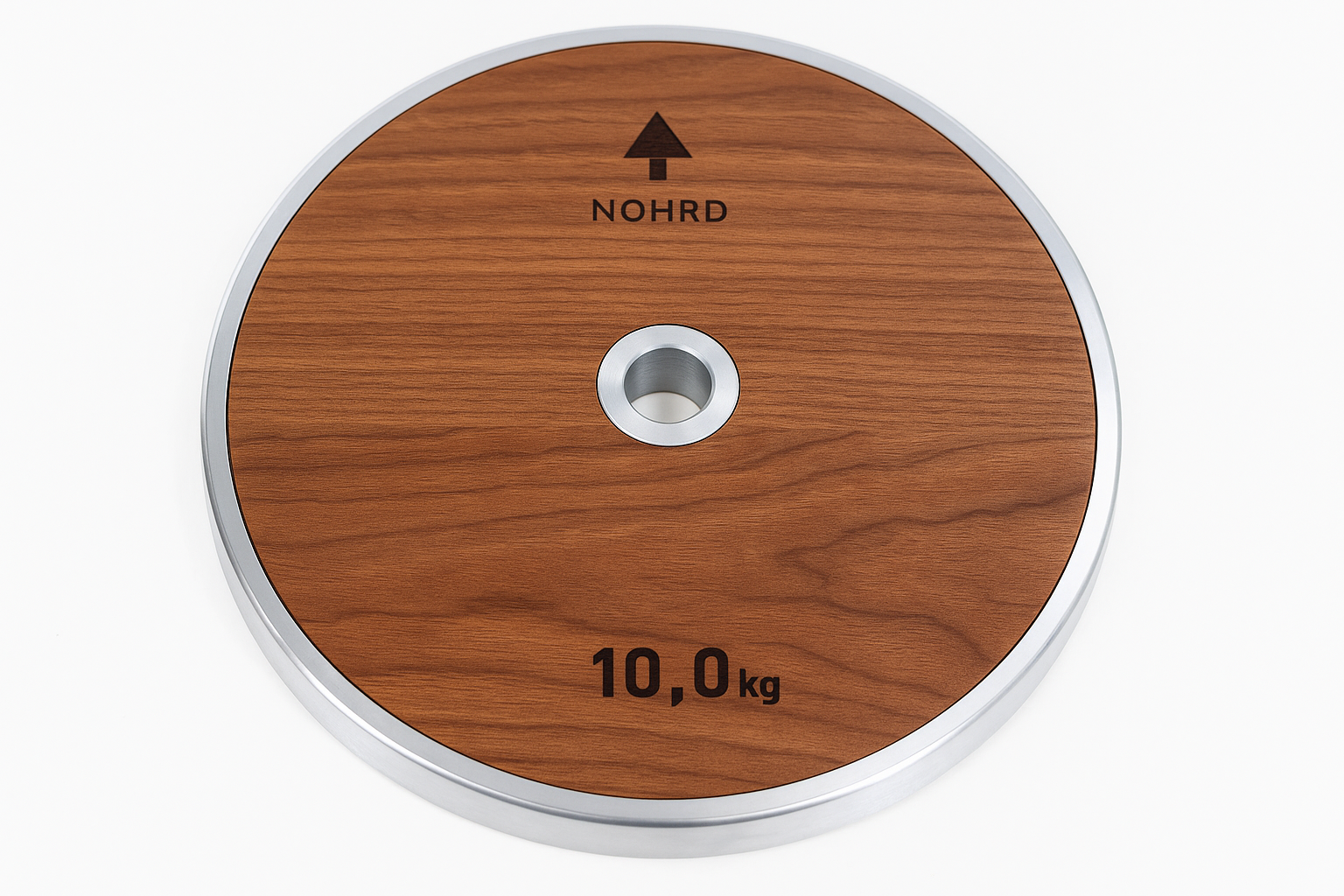 2 x Weight Plates 10.0 kg Walnut