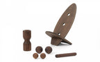 Large Skateboard Set Walnut Dark