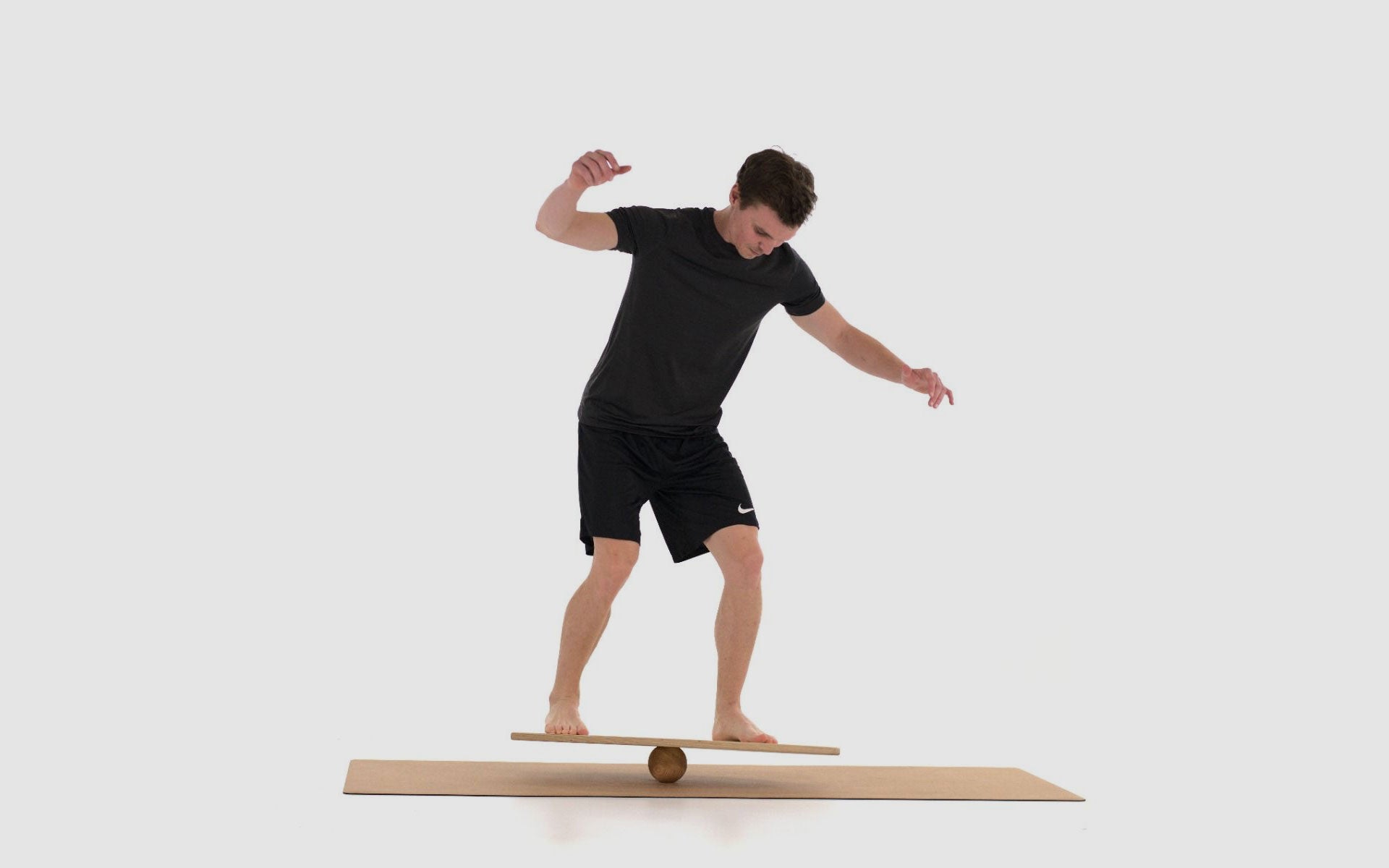 Large Skateboard Set Walnut Black